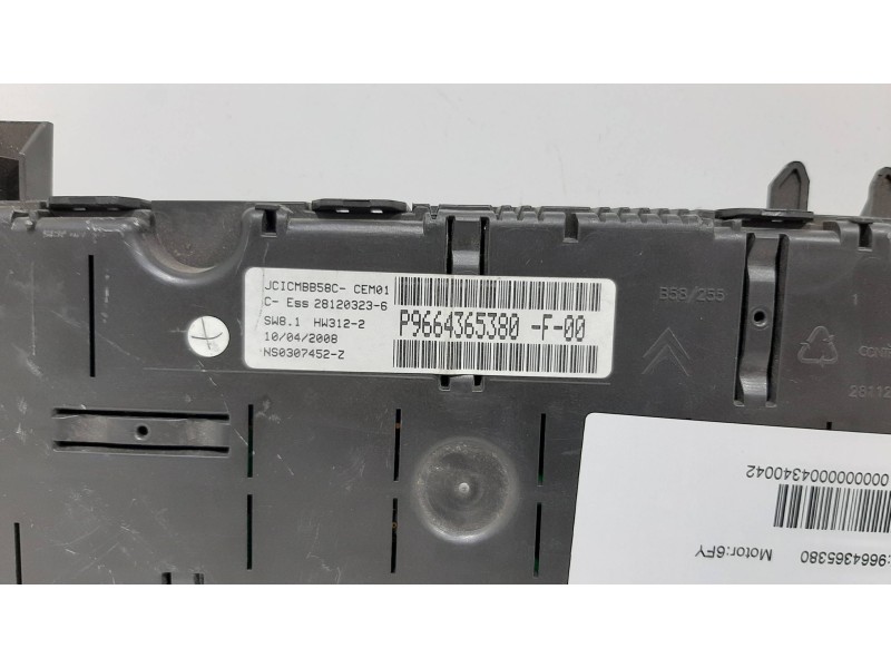 Recambio de cuadro instrumentos para citroën c4 picasso sx referencia OEM IAM 9664365380  