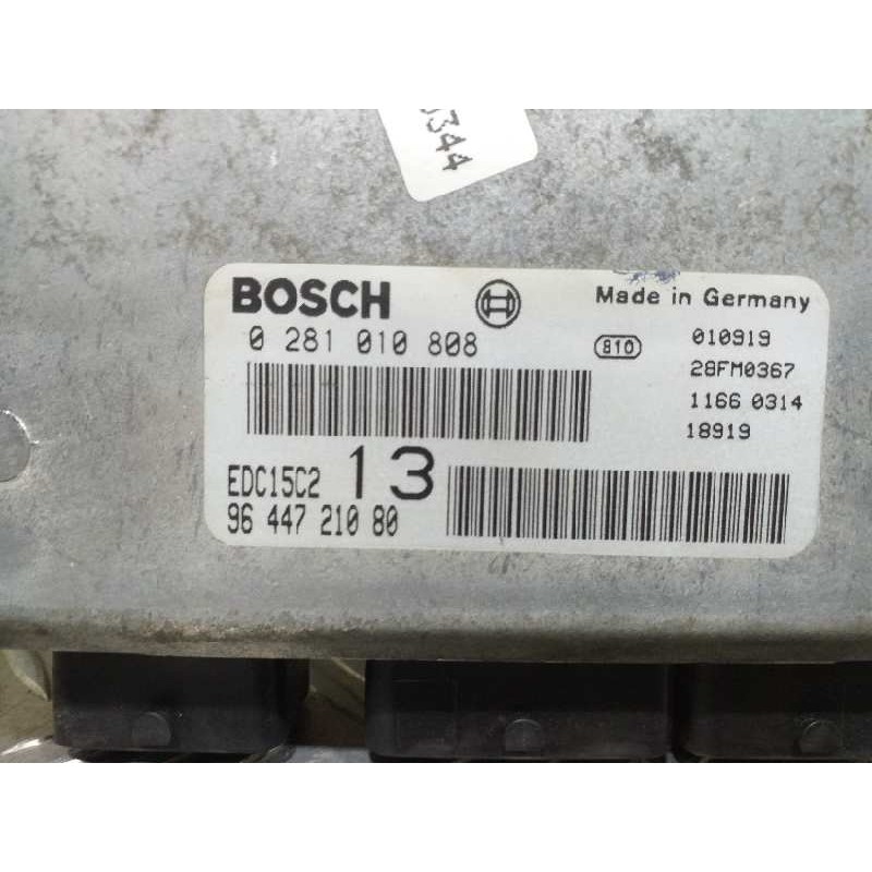 Recambio de centralita motor uce para citroën c5 berlina 2.0 hdi sx referencia OEM IAM 0281010808 9644721080 