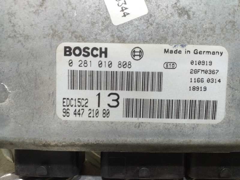 Recambio de centralita motor uce para citroën c5 berlina 2.0 hdi sx referencia OEM IAM 0281010808 9644721080 
