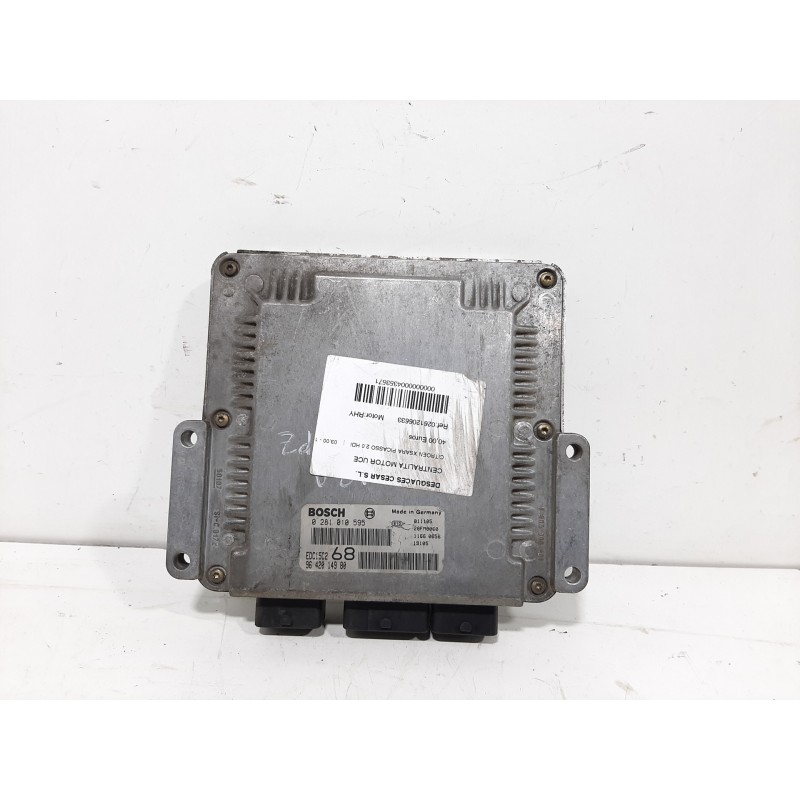 Recambio de centralita motor uce para citroën xsara picasso 2.0 hdi referencia OEM IAM 0281010595  