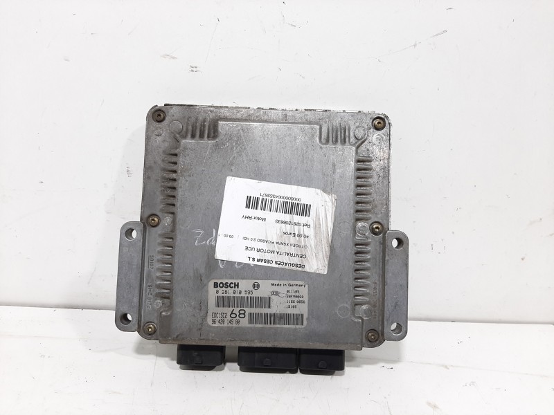 Recambio de centralita motor uce para citroën xsara picasso 2.0 hdi referencia OEM IAM 0281010595  