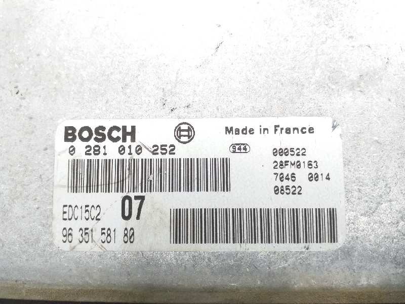Recambio de centralita motor uce para citroën xantia berlina 2.0 hdi 90/110 plaisir referencia OEM IAM 0281010252 9635158180 