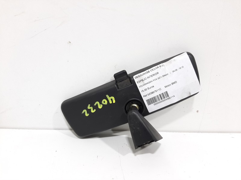 Recambio de espejo interior para volkswagen fox (5z1) básico referencia OEM IAM 5Z0857511C  
