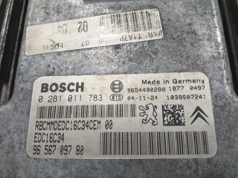 Recambio de centralita motor uce para peugeot 206 4-trg. xt referencia OEM IAM 0281011783 9656709780  Recambio de centralita motor uce para peugeot 206 4-trg. xt referencia OEM IAM 0281011783 9656709780