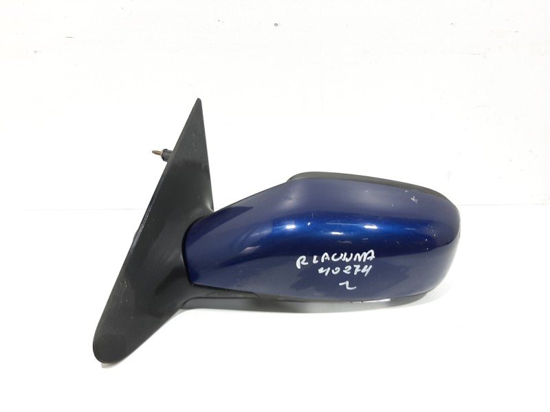 Recambio de retrovisor izquierdo para renault laguna ii (bg0) authentique referencia OEM IAM  AZUL ELÉCTRICO