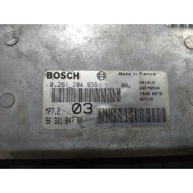 Recambio de centralita motor uce para citroën xsara berlina 1.6 seduction referencia OEM IAM 0261204939 9633184780 