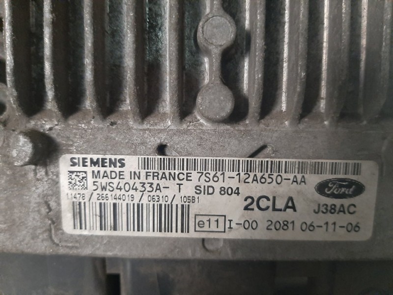 Recambio de centralita motor uce para ford fiesta (cbk) ambiente referencia OEM IAM 5W404334T 7S6112A650AA 