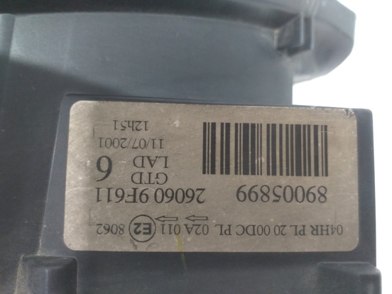 Recambio de faro izquierdo para nissan primera berlina (p11) comfort referencia OEM IAM 89005899 260609F611  Recambio de faro izquierdo para nissan primera berlina (p11) comfort referencia OEM IAM 89005899 260609F611
