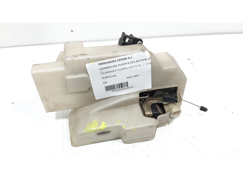 Recambio de cerradura puerta delantera izquierda para volkswagen touareg (7la) tdi r5 referencia OEM IAM  9 PINES 