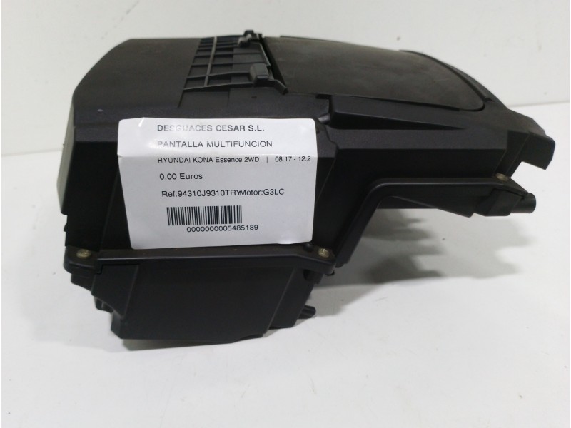 Recambio de pantalla multifuncion para hyundai kona essence 2wd referencia OEM IAM 94310J9310TRY  