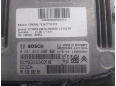 Recambio de centralita motor uce para citroën xsara picasso 1.6 hdi 90 exclusive referencia OEM IAM 0281012468 BOSCH 9663268380 2