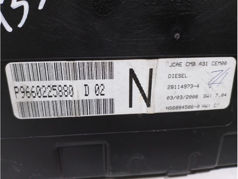 Recambio de cuadro instrumentos para citroën c3 pluriel 1.4 hdi cool referencia OEM IAM 6105EV 9660225880D 