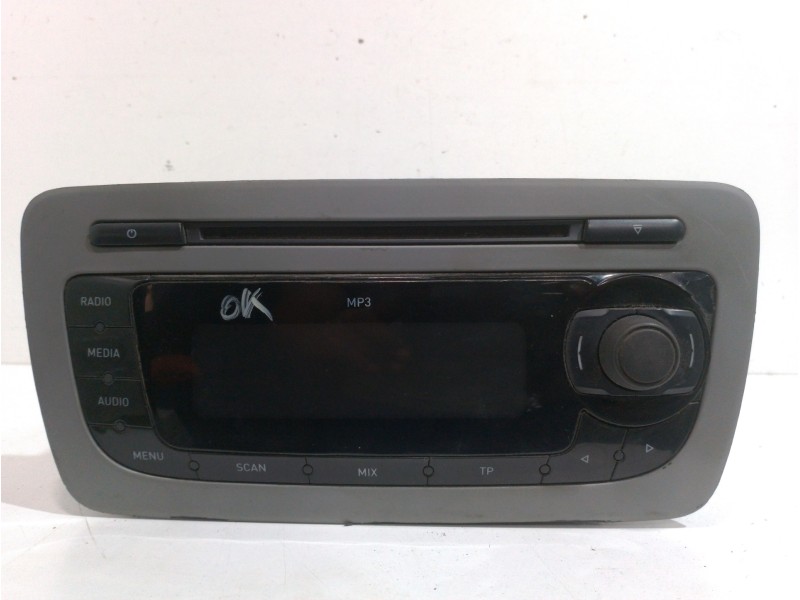 Recambio de sistema audio / radio cd para seat ibiza (6j5) reference referencia OEM IAM 6J1035153B  