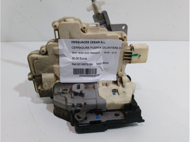 Recambio de cerradura puerta delantera derecha para seat ibiza (6j5) reference referencia OEM IAM 3C1837016A 7 PINES 