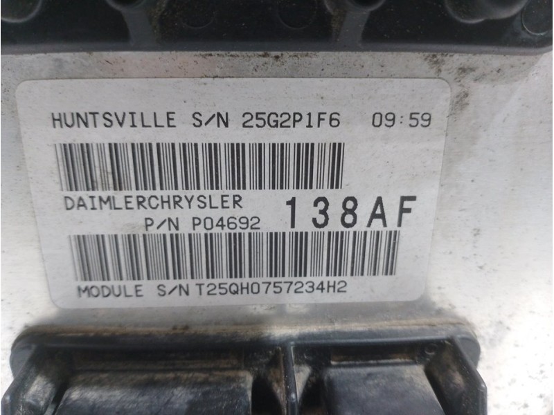 Recambio de modulo electronico para jeep gr. cherokee (wh) 3.0 crd laredo referencia OEM IAM 25G2P1F6 T25QH0757234H2 