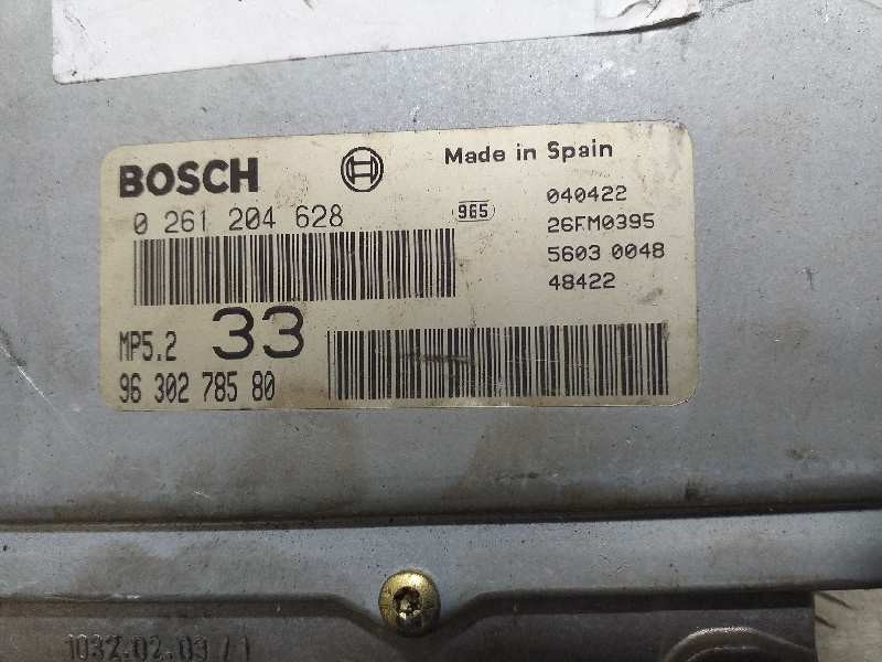 Recambio de centralita motor uce para citroën xsara berlina 1.6i sx referencia OEM IAM 0261204628 9630278580 