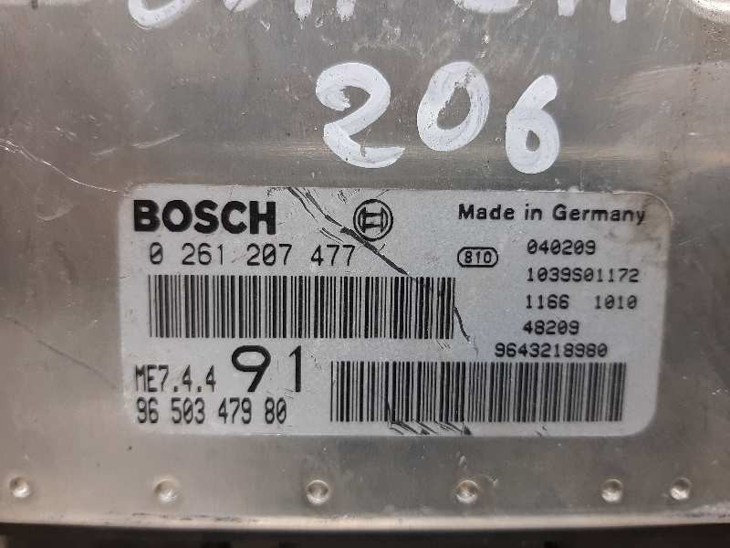 Recambio de centralita motor uce para peugeot 206 4-trg. xt referencia OEM IAM 9650347980 0261207477 