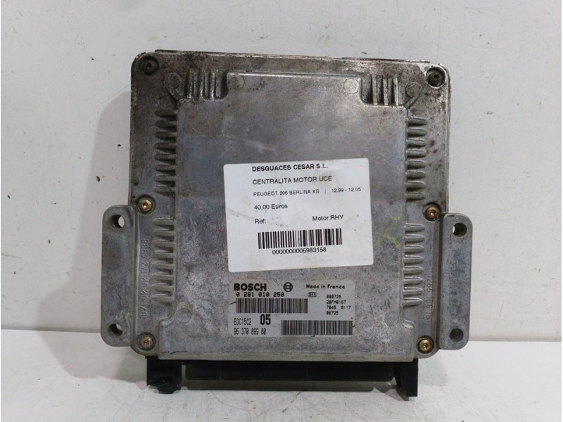 Recambio de centralita motor uce para peugeot 206 berlina xs referencia OEM IAM   