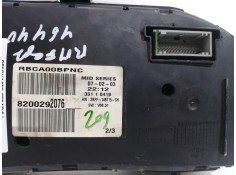 Recambio de cuadro instrumentos para renault megane ii berlina 3p confort authentique referencia OEM IAM 8200292076   2