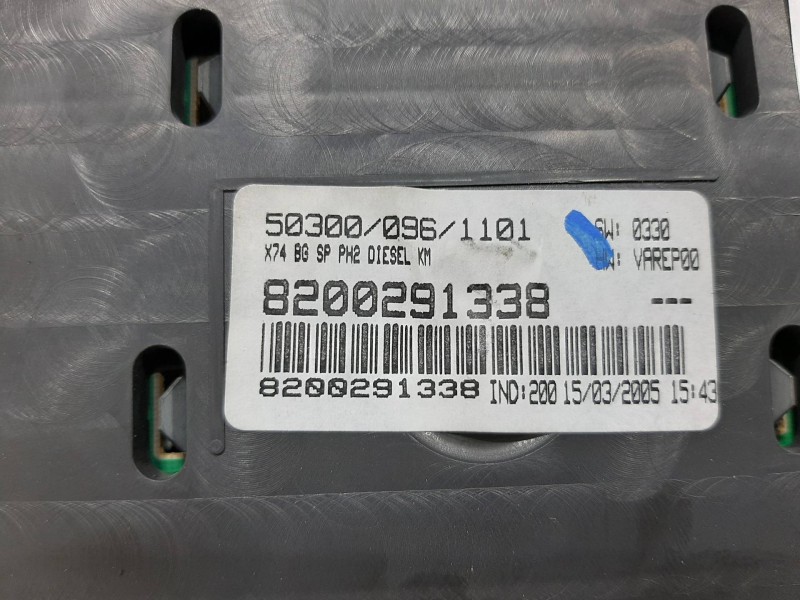 Recambio de cuadro instrumentos para renault laguna ii grandtour (kg0) dynamique luxe referencia OEM IAM 8200291338  