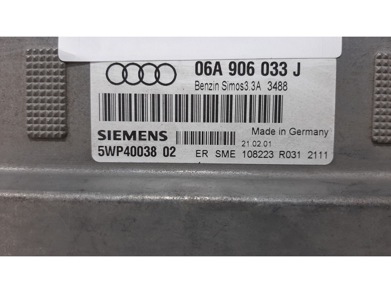 Recambio de centralita motor uce para audi a3 (8l) 1.6 ambiente referencia OEM IAM 06A906033J 5WP4003802 