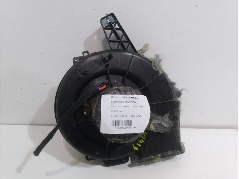 Recambio de motor calefaccion para skoda rapid active referencia OEM IAM 6Q1819015  
