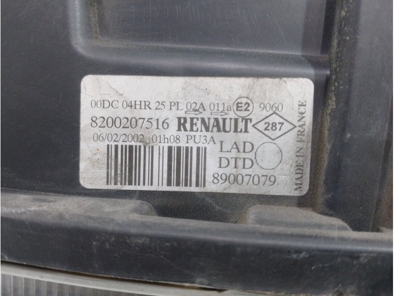 Recambio de faro izquierdo para renault laguna ii (bg0) authentique referencia OEM IAM   