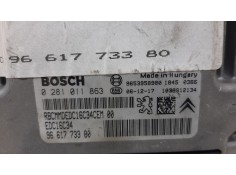 Recambio de centralita motor uce para citroën c4 berlina sx referencia OEM IAM 0281011863 9661773380  2