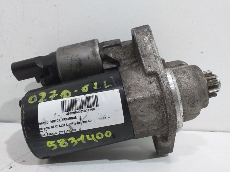 Recambio de motor arranque para seat altea (5p1) reference referencia OEM IAM 02T911023M  