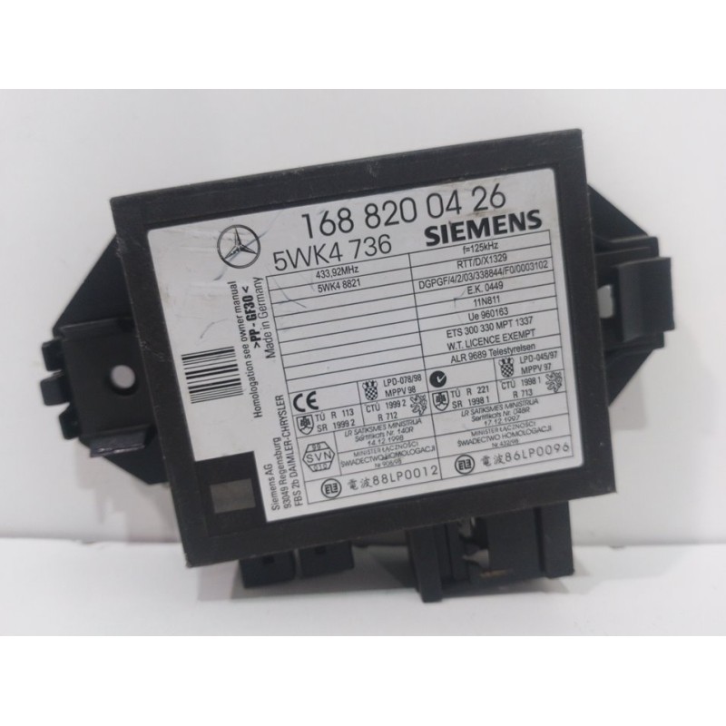 Recambio de modulo electronico para mercedes-benz clase a (w168) 140 (168.031) referencia OEM IAM 1688200426 5WK4736 