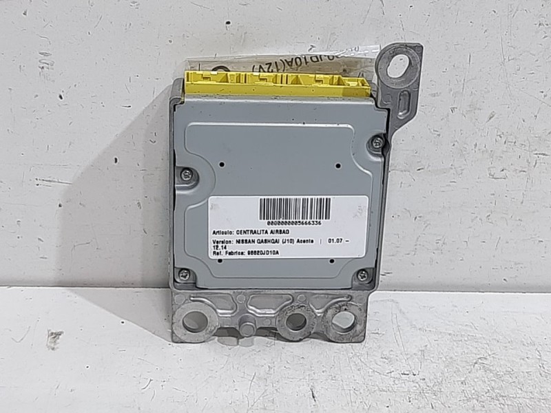 Recambio de centralita airbag para nissan qashqai (j10) acenta referencia OEM IAM 98820JD10A  