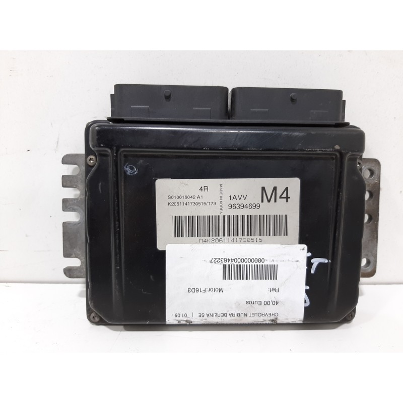 Recambio de centralita motor uce para chevrolet nubira berlina se referencia OEM IAM S010016042 96394699 