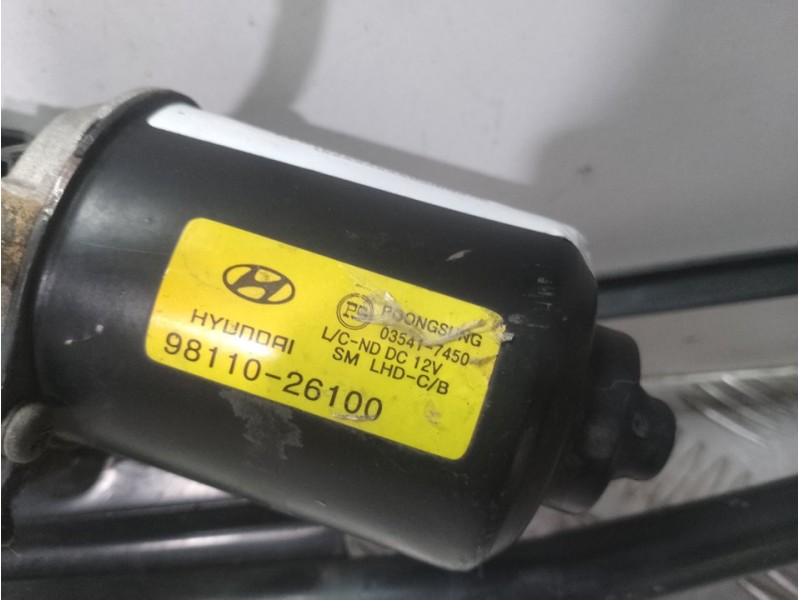 Recambio de motor limpia delantero para hyundai santa fe (sm) 2.4 gls referencia OEM IAM 9811026100  