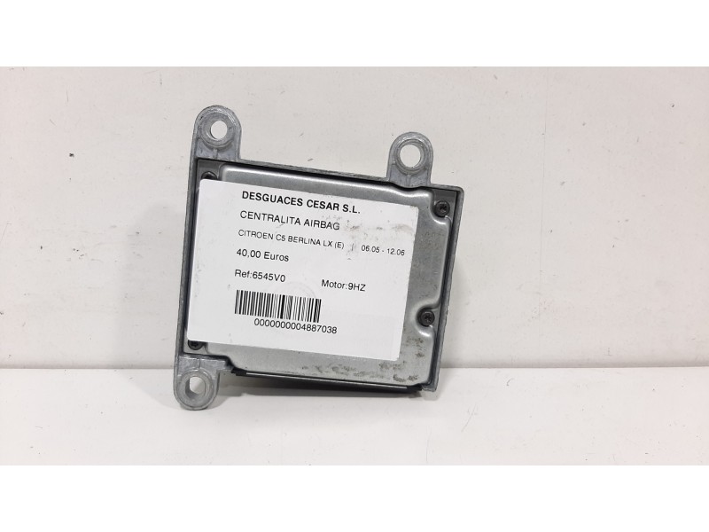 Recambio de centralita airbag para citroën c5 berlina lx (e) referencia OEM IAM 9659532380  