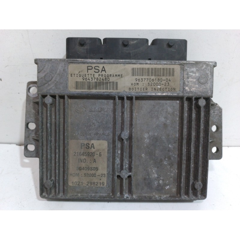 Recambio de centralita motor uce para peugeot 206 berlina xs referencia OEM IAM 9643782480  