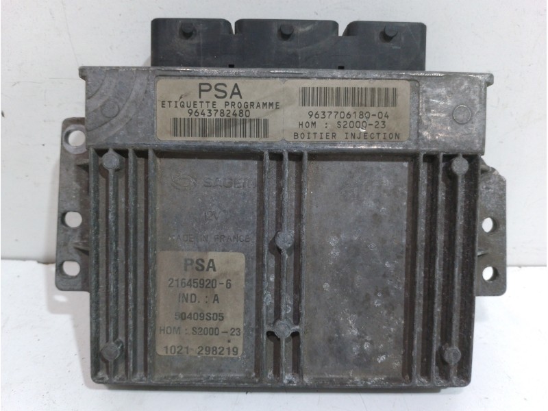 Recambio de centralita motor uce para peugeot 206 berlina xs referencia OEM IAM 9643782480  