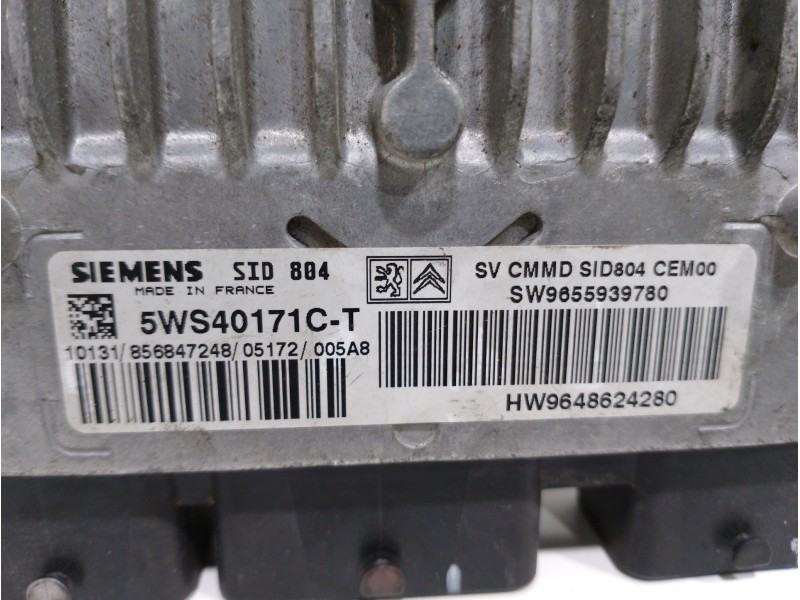 Recambio de centralita motor uce para peugeot 1007 urban referencia OEM IAM 5WS40171CT SW9655939780 