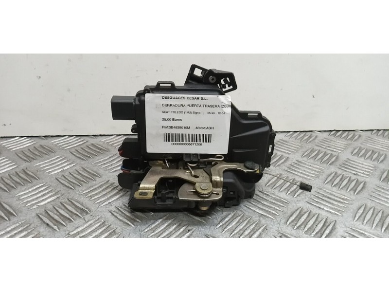 Recambio de cerradura puerta trasera izquierda para seat toledo (1m2) signo referencia OEM IAM 3B4839015M  