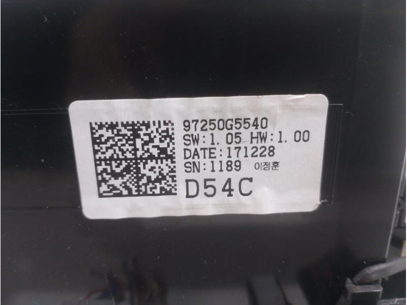Recambio de mando calefaccion / aire acondicionado para kia niro business referencia OEM IAM 97250G5540  