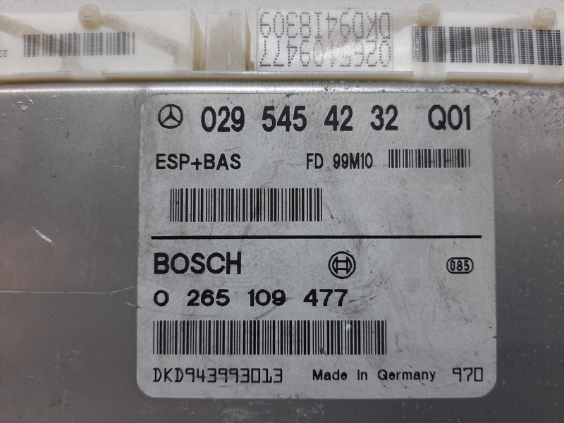 Recambio de centralita abs para mercedes-benz clase a (w168) 170 cdi (168.008) referencia OEM IAM 0295454232Q01 0265109477 