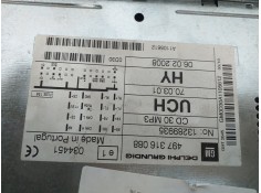 Recambio de sistema audio / radio cd para opel zafira b edition ´´111 jahre´´ referencia OEM IAM 497316088  