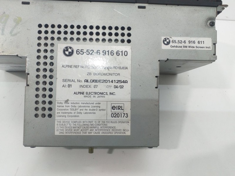 Recambio de sistema navegacion gps para bmw serie 5 touring (e39) 528i referencia OEM IAM 65526916610  