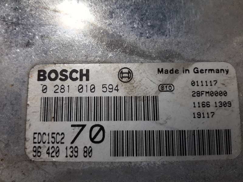 Recambio de centralita motor uce para peugeot 206 berlina xs referencia OEM IAM 0281010594 9642013980 