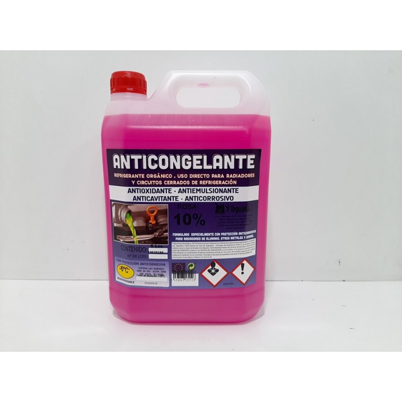 Recambio de anticongelante 5l 10% rosa tequina para material nuevo referencia OEM IAM   