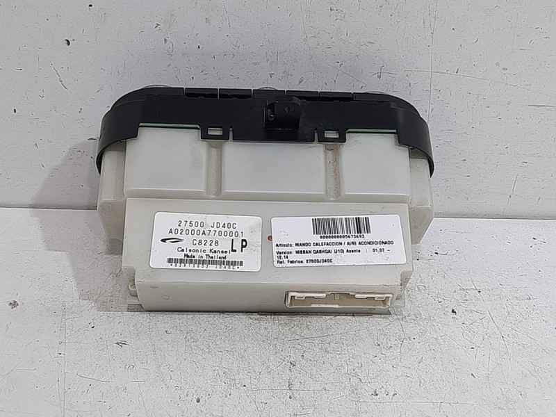 Recambio de mando calefaccion / aire acondicionado para nissan qashqai (j10) acenta referencia OEM IAM 27500JD40C  