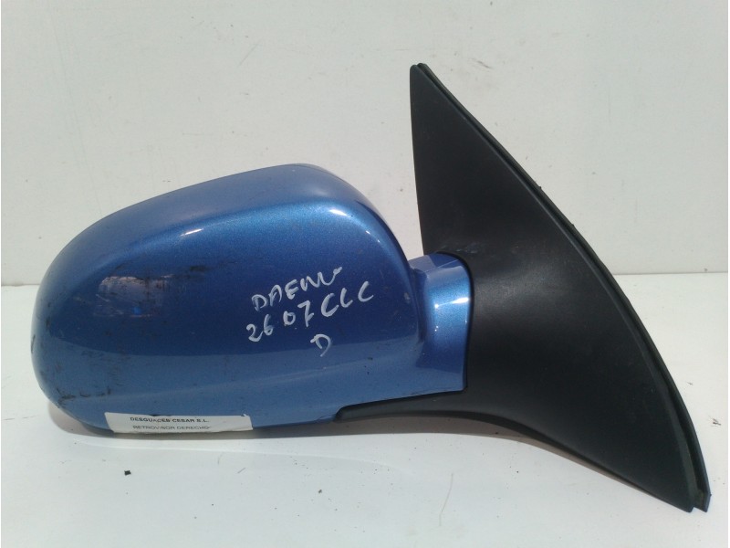Recambio de retrovisor derecho para daewoo nubira berlina se referencia OEM IAM 96545714 AZUL ELÉCTRICO