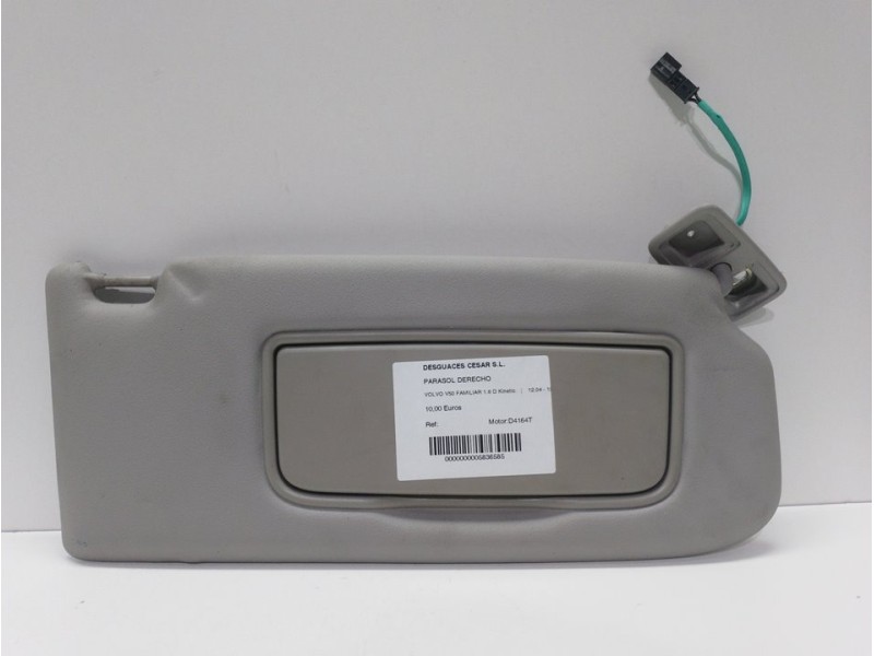 Recambio de parasol derecho para volvo v50 familiar 1.6 d kinetic referencia OEM IAM   