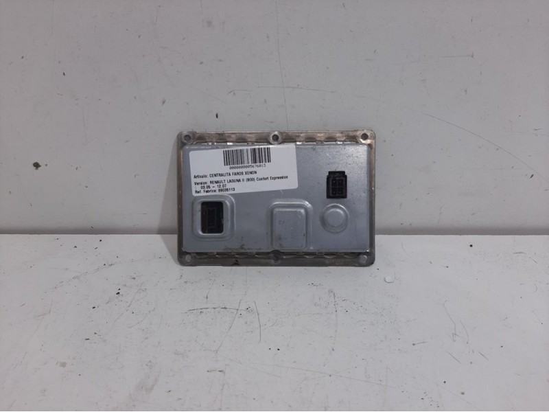 Recambio de centralita faros xenon para renault laguna ii (bg0) confort expression referencia OEM IAM 89035113 2 CONECTORES 