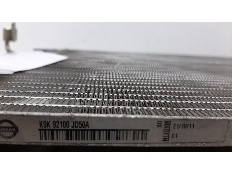 Recambio de condensador / radiador aire acondicionado para nissan qashqai (j10) acenta referencia OEM IAM K9K92100JD50A M151603M
