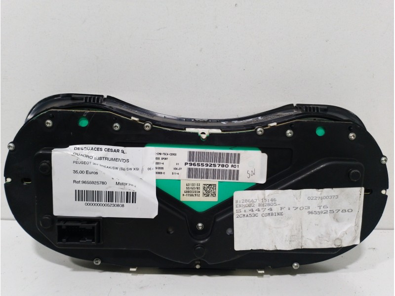 Recambio de cuadro instrumentos para peugeot 307 break/sw (s2) sw xsi referencia OEM IAM 9655925780  